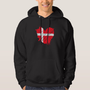Sudadera Bandera De Dinamarca Me Encanta Dinamarca Es En Mi