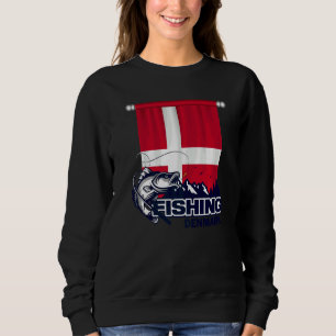 Sudadera Bandera De Dinamarca Pesca En Dinamarca