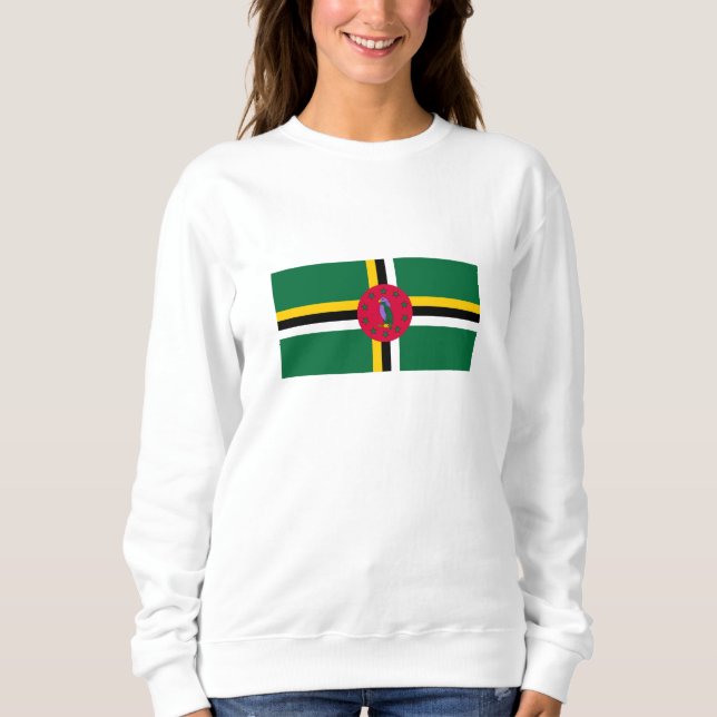 Sudadera Bandera de Dominica (Anverso)