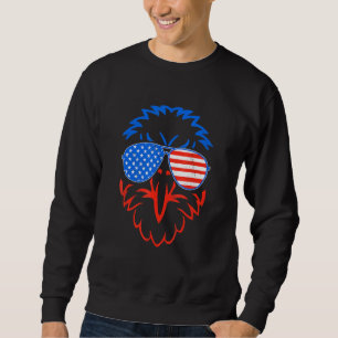 Sudadera Bandera De Eagle Patriótica Estadounidense 4 De Ju