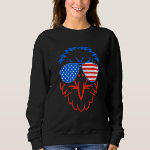 Sudadera Bandera De Eagle Patriótica Estadounidense 4 De Ju