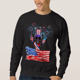 Sudadera Bandera De EE. UU. 4 De Julio Rojo Blanco Azul Bos