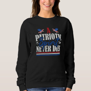 Sudadera Bandera de EE. UU. de veterano Un espíritu patriót