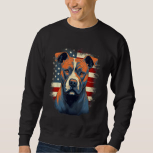 Sudadera Bandera de EE. UU. del 4 de julio Staffordshire Bu