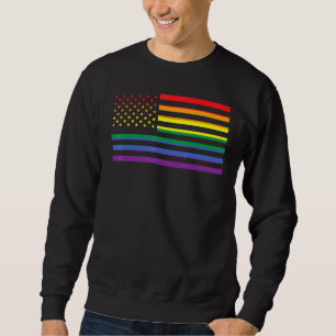 Sudadera Bandera De Ee. Uu.: El Orgullo Gay Lgbt