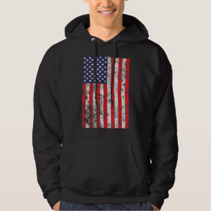 Sudadera Bandera De Ee.Uu. En Angustia El 4 De Julio Hombre