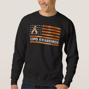 Sudadera bandera de ee. uu. guerrero de la EPOC naranja par