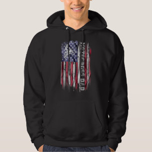 Sudadera Bandera De Ee.Uu. Orgullosa Motocross Dirke Bike D