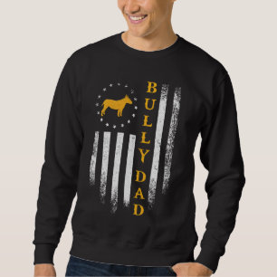 Sudadera Bandera De Ee.Uu. Orgullosa Toro Terrier Dad Bully