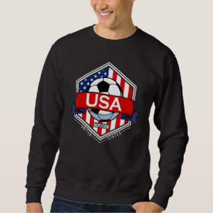 Sudadera Bandera de EE. UU. Patriota Americano Fútbol Segui