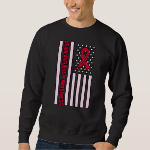 Sudadera Bandera De Eeuu Aneurysm Awareness Month