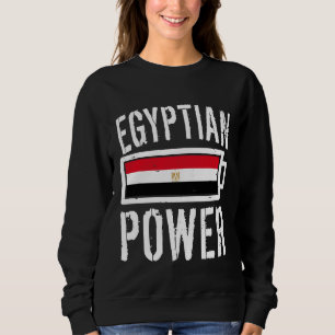 Sudadera Bandera de Egipto Batería de poder orgullosa de Eg