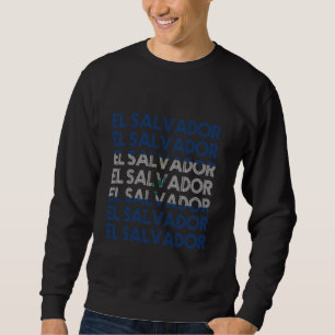 Sudadera Bandera de El Salvador Herencia Hispana Mes Niños