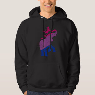 Sudadera Bandera de elefante cutto Bisexualidad Igualdad Lg