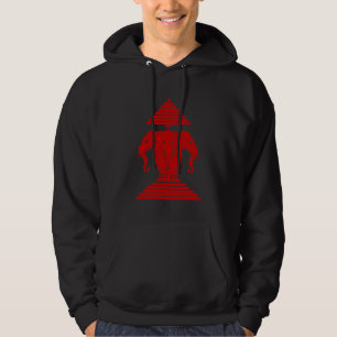 Sudadera Bandera de elefante lao/laos de tres cabezas de Er