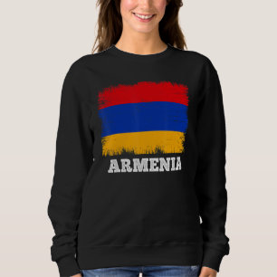 Sudadera Bandera de época Armenia Bandera retro país armeni