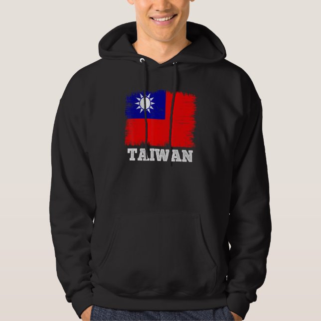 Sudadera Bandera de época Taiwán país bandera retro Taiwane (Anverso)