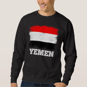 Sudadera Bandera de época Yemen país bandera retro yemení