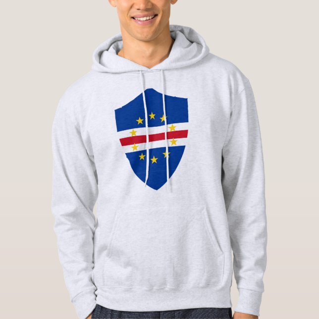 Sudadera Bandera de Escudo de Cabo Verde (Anverso)