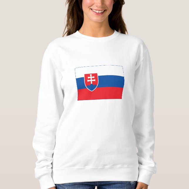 Sudadera Bandera de Eslovaquia (Anverso)