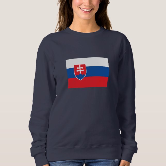 Sudadera Bandera de Eslovaquia (Anverso)