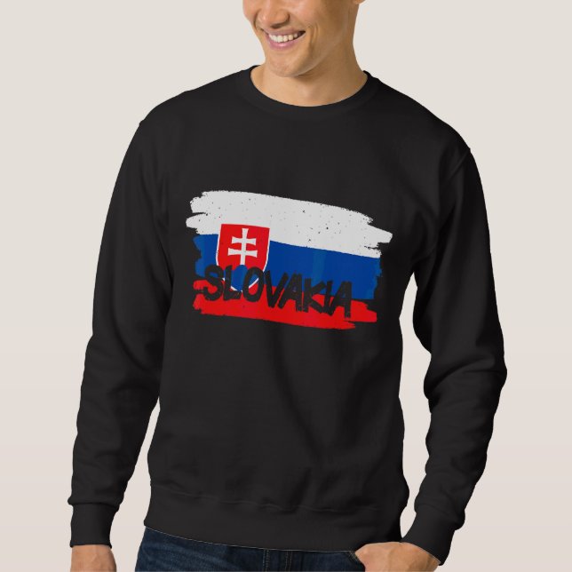 Sudadera Bandera de Eslovaquia (Anverso)