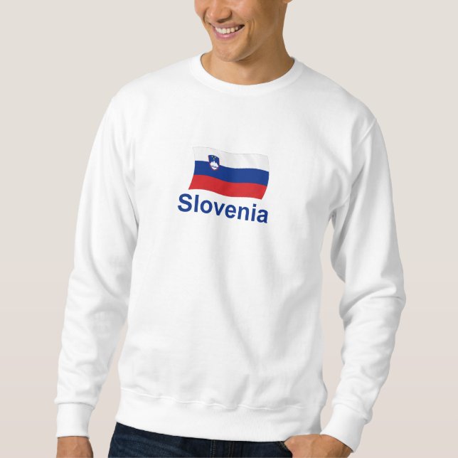 Sudadera Bandera de Eslovenia - w/inscription (Anverso)