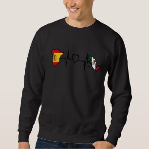 Sudadera Bandera de España Mexicana Latido Español
