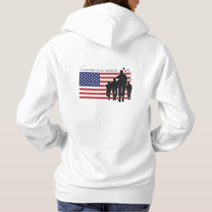Sudadera Bandera de Estados Unidos - Apoya a nuestras tropa
