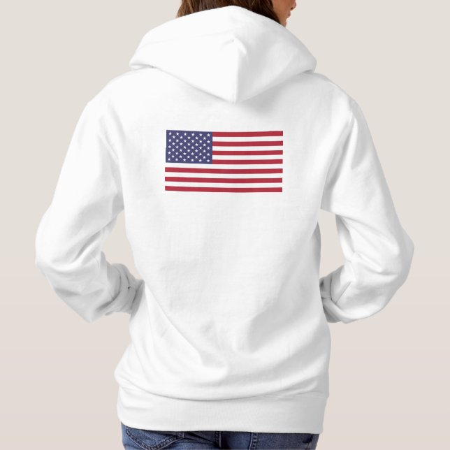 Sudadera Bandera de Estados Unidos, bandera de Estados Unid (Reverso)