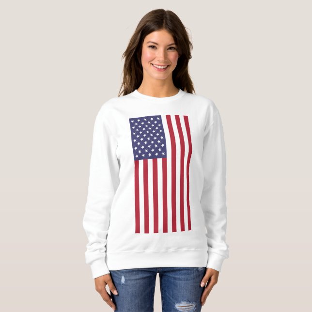 Sudadera Bandera de Estados Unidos, bandera de Estados Unid (Anverso completo)