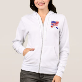Sudadera Bandera de Estados Unidos de América Balón de fútb