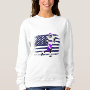 Sudadera Bandera de Estados Unidos de la camiseta de un hin