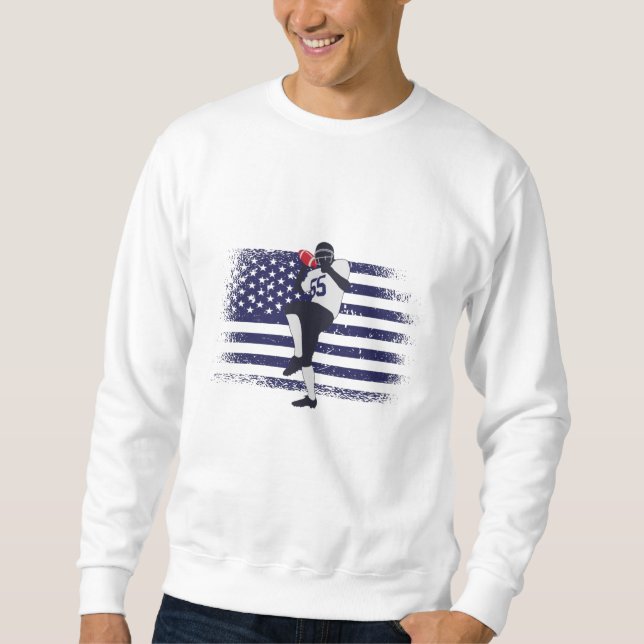 Sudadera Bandera de Estados Unidos de la camiseta de un hin (Anverso)