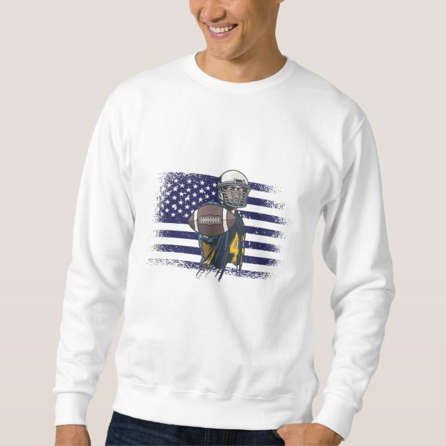 Sudadera Bandera de Estados Unidos de la camiseta de un hin (Anverso)
