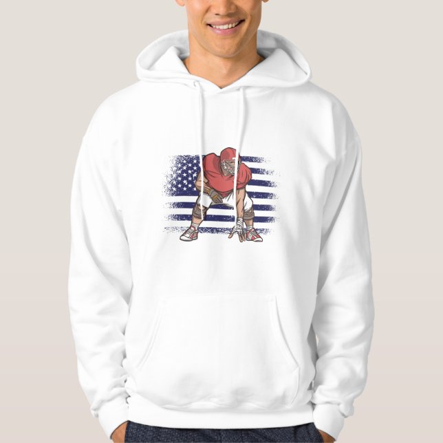 Sudadera Bandera de Estados Unidos de la camiseta de un hin (Anverso)