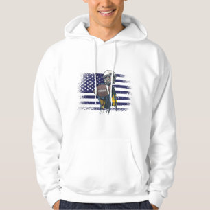 Sudadera Bandera de Estados Unidos de la camiseta de un hin