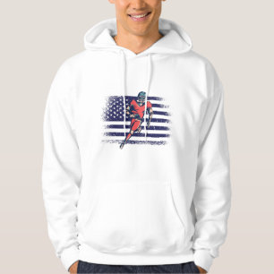 Sudadera Bandera de Estados Unidos de la camiseta de un hin