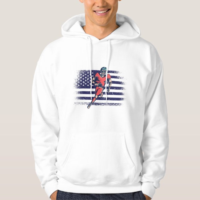 Sudadera Bandera de Estados Unidos de la camiseta de un hin (Anverso)