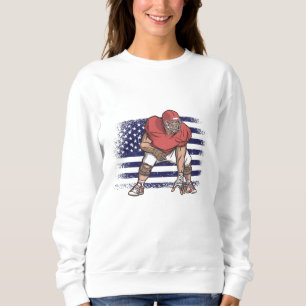 Sudadera Bandera de Estados Unidos de la camiseta de un hin