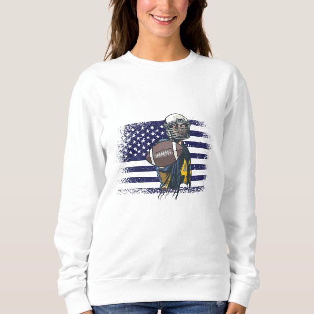 Sudadera Bandera de Estados Unidos de la camiseta de un hin (Anverso)