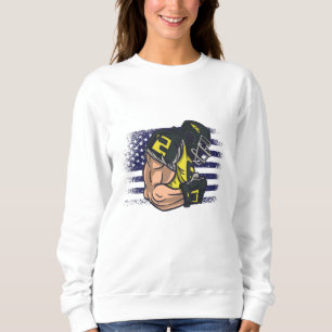 Sudadera Bandera de Estados Unidos de la camiseta de un hin