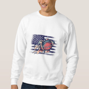 Sudadera Bandera de Estados Unidos de la camiseta de un hin