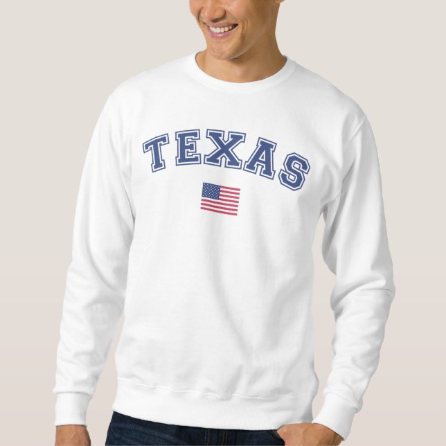 Sudadera Bandera de Estados Unidos de Texas (Anverso)