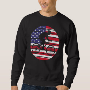 Sudadera Bandera De Estados Unidos Divertida Con Recorte De