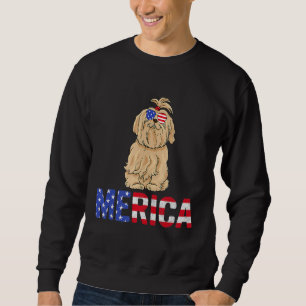 Sudadera Bandera De Estados Unidos Gafas De Sol De Perro Ma