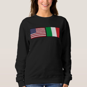 Sudadera Bandera de Estados Unidos Italia Bandera Italiana 