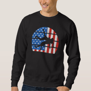 Sudadera Bandera de Estados Unidos luchador Bandera estadou