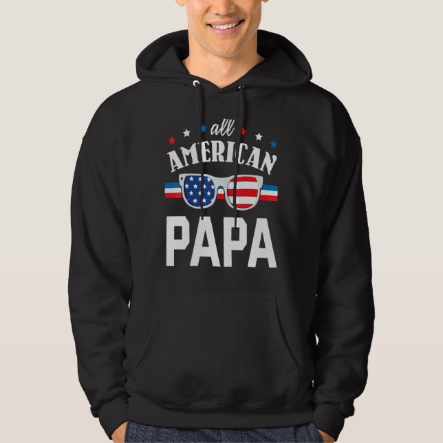 Sudadera Bandera de Estados Unidos Todo Papa norteamericano (Anverso)