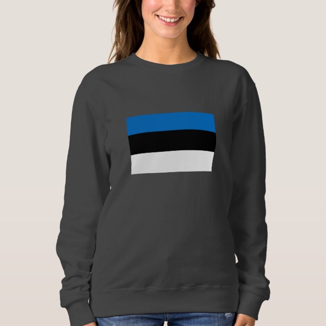 Sudadera Bandera de Estonia (Anverso)